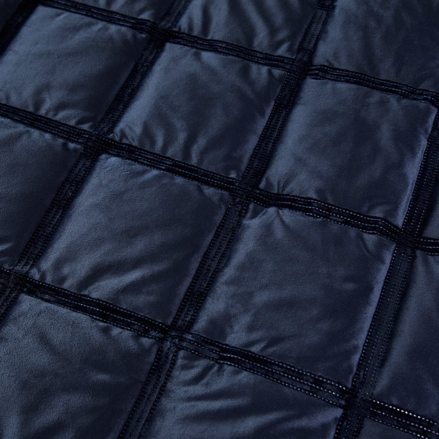 Brighton Square Navy Velvet Duvet Set