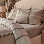 Silentnight Natural Check Brushed Cotton Duvet Set