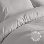 Silentnight Silver Grey Brushed Cotton Duvet Set