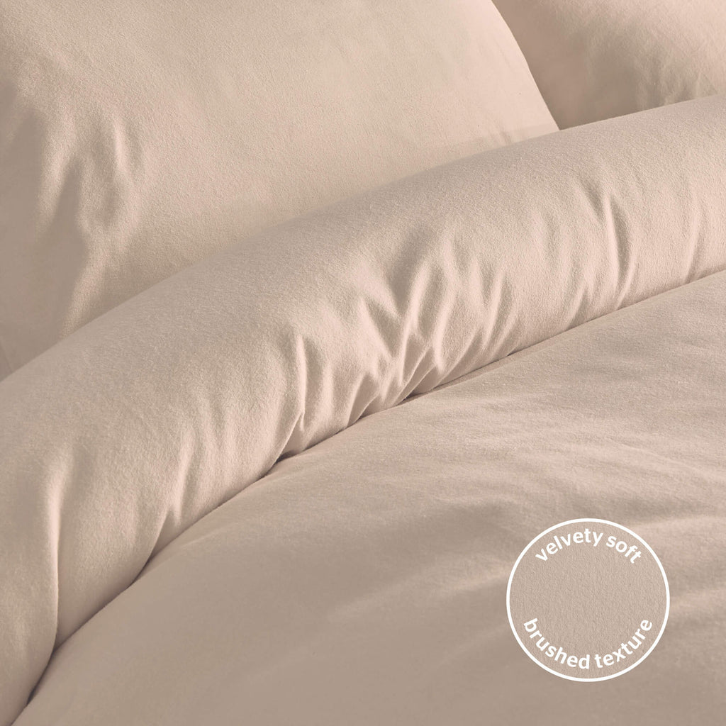 Silentnight Natural Brushed Cotton Duvet Set
