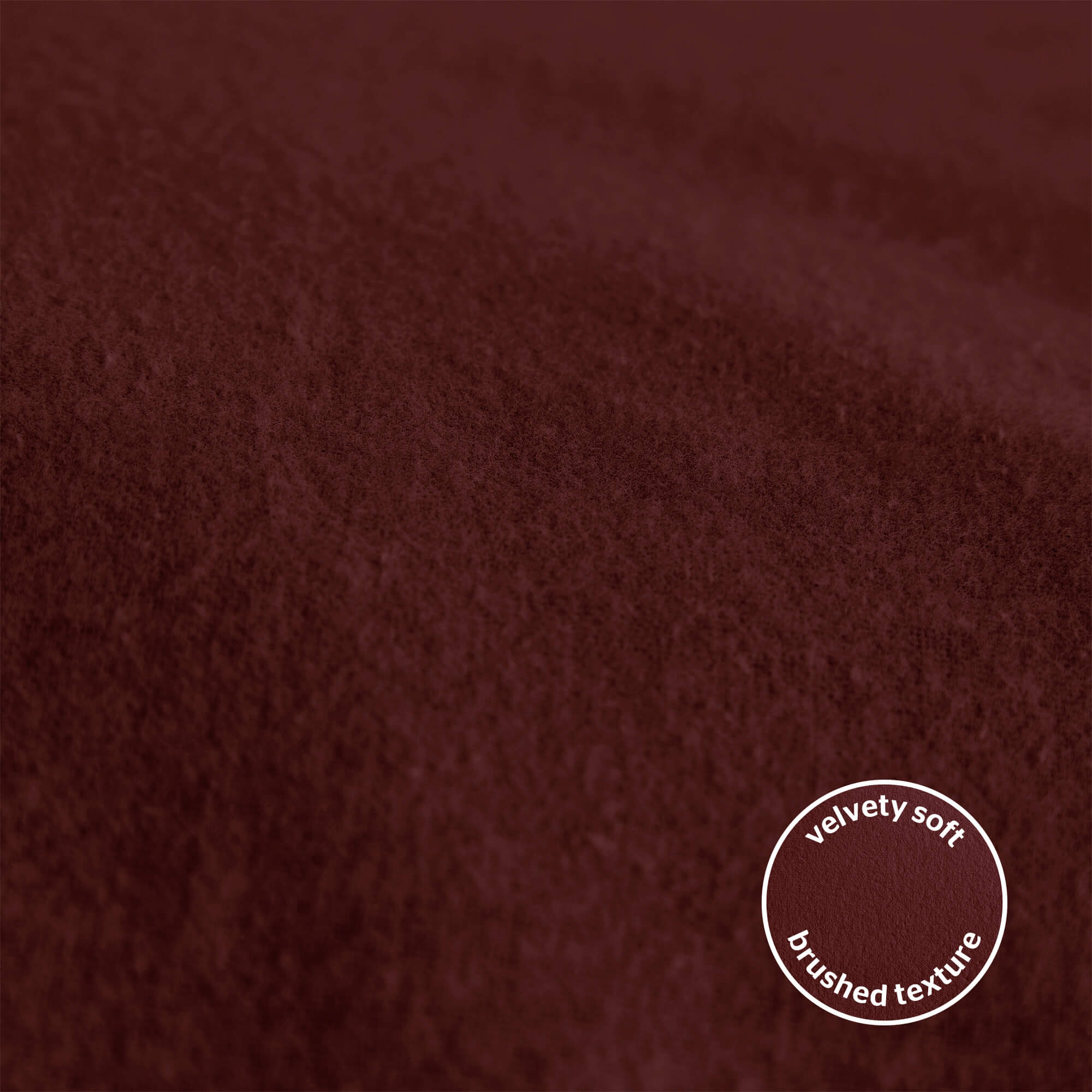 Silentnight Burgundy Brushed Cotton Fitted Sheet