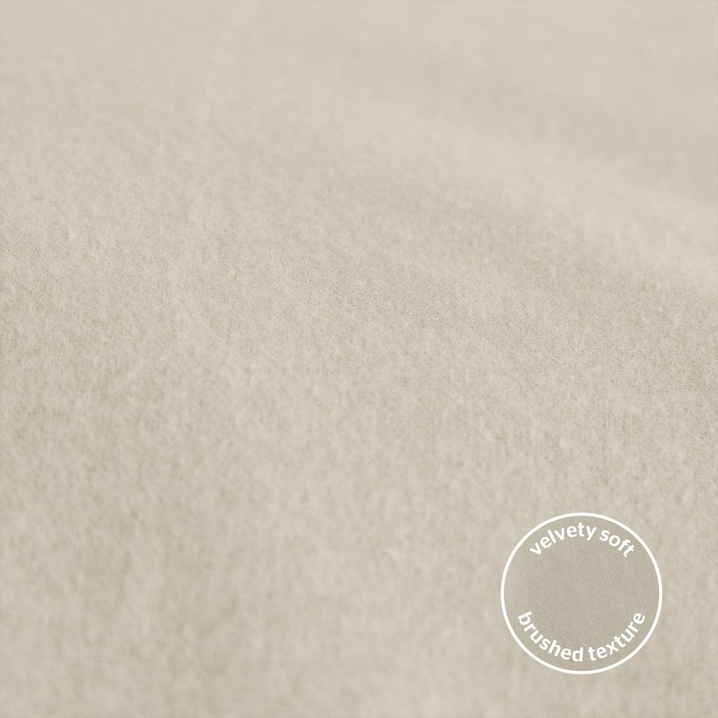 Silentnight Brushed Almond Cotton Pillowcase Pair
