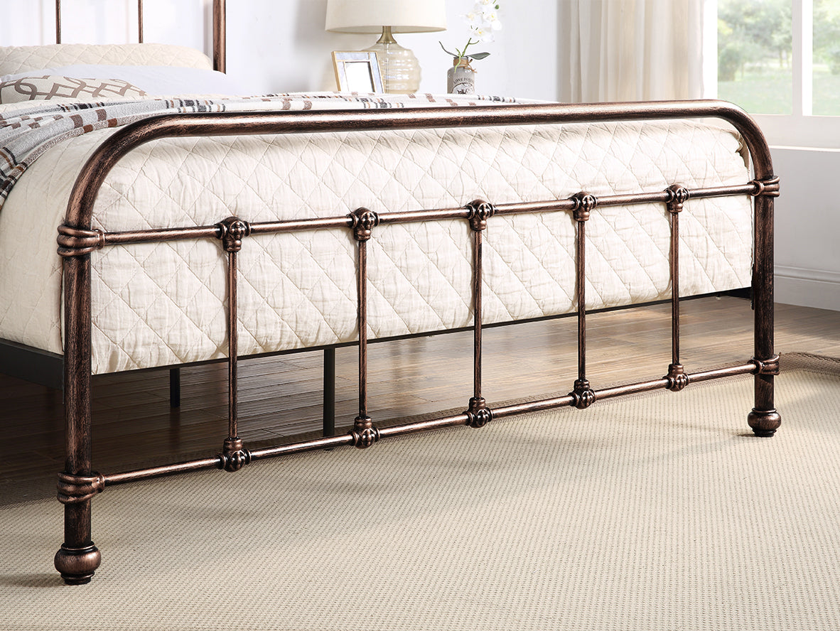 Burford Brushed Copper Victorian Metal Bed