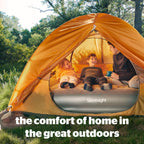 Silentnight Camping Collection Grey Flock Airbed with Built In Electric Pump