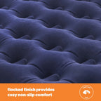 Silentnight Camping Collection Blue Flock Airbed with Built In Foot Pump