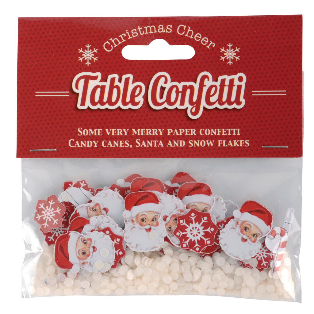Red & White Christmas Table Confetti