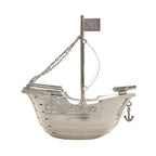 Bambino Silver Plated Money Box Pirate Ship