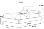 Chatwell Grey Fabric Bed