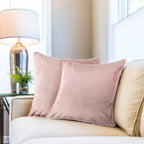 Chelsea Heather Velvet Cushion Cover Pair (43cm x 43cm)