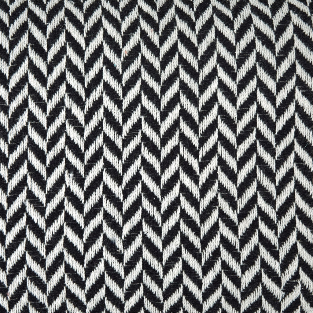 Cherokee Black Scandi Woven Recycled Cotton Throw