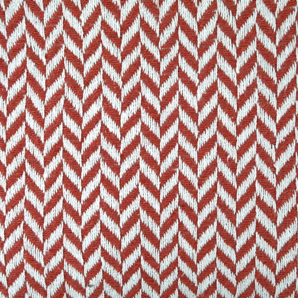 Cherokee Orange Scandi Woven Recycled Cotton Throw
