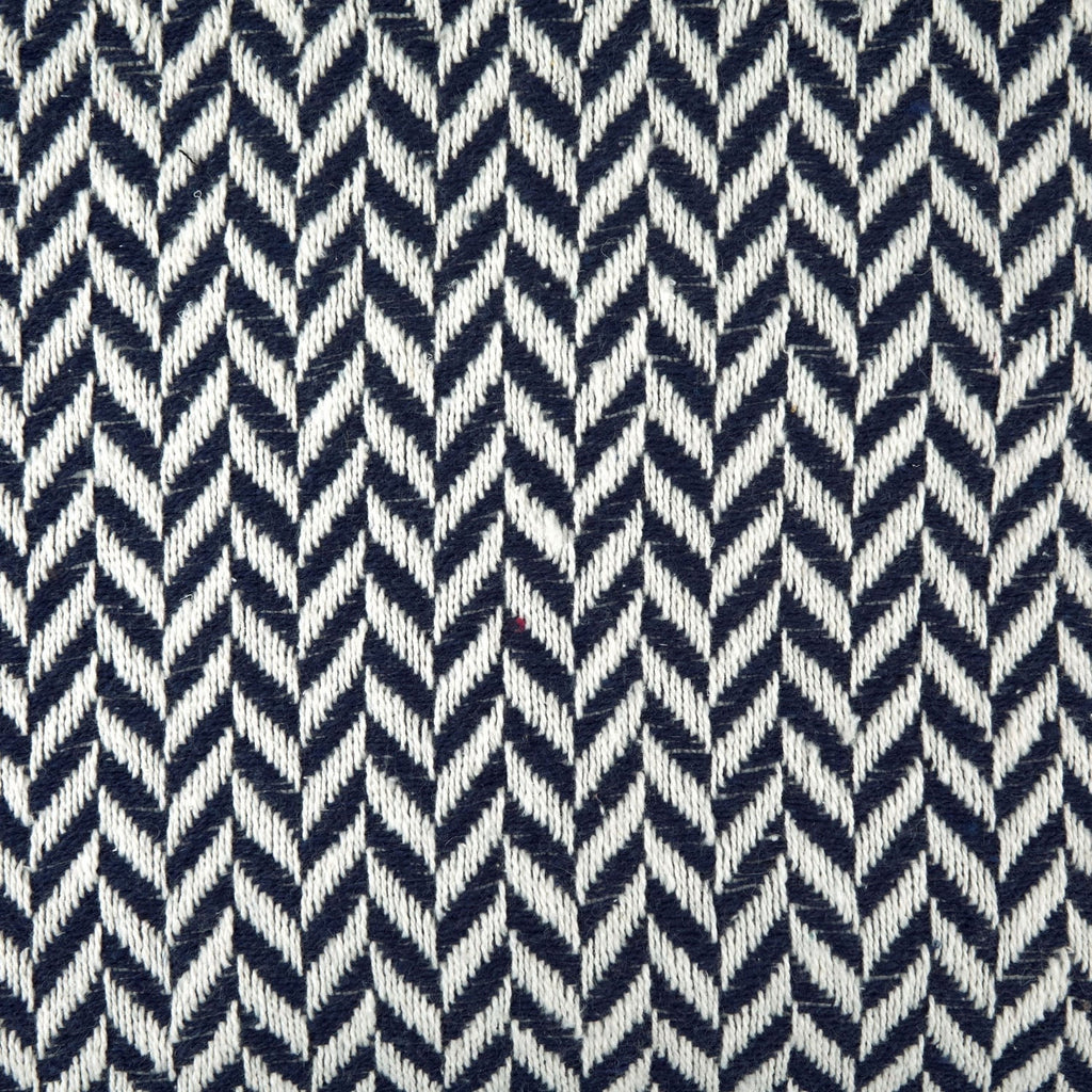 Cherokee Navy Scandi Woven Recycled Cotton Throw