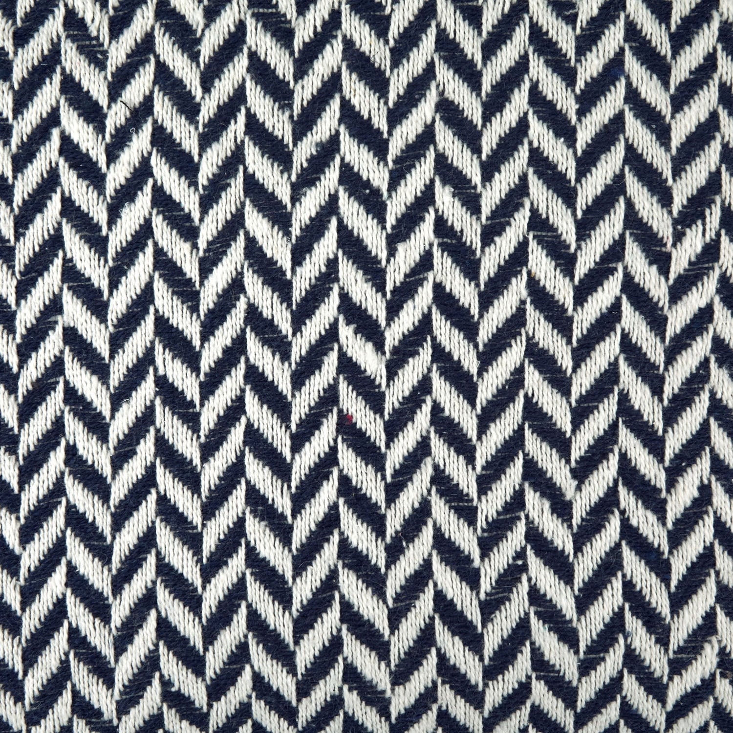 Cherokee Navy Scandi Woven Recycled Cotton Throw
