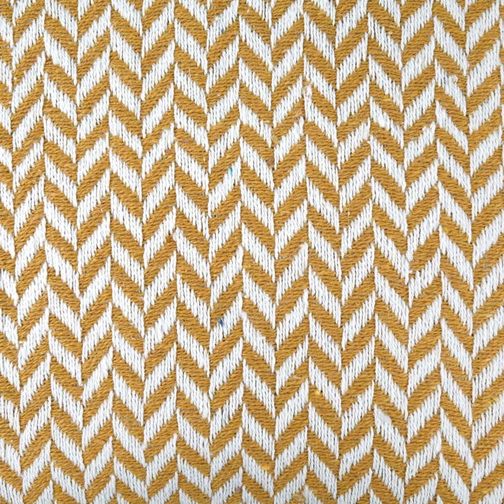 Cherokee Ochre Scandi Woven Recycled Cotton Throw