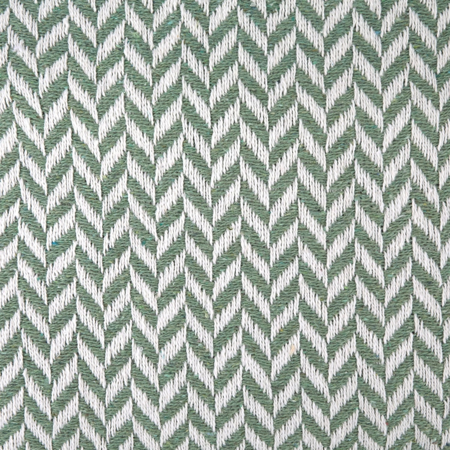 Cherokee Sage Green Scandi Woven Recycled Cotton Throw