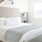 Cherokee Silver Scandi Woven Recycled Cotton Throw