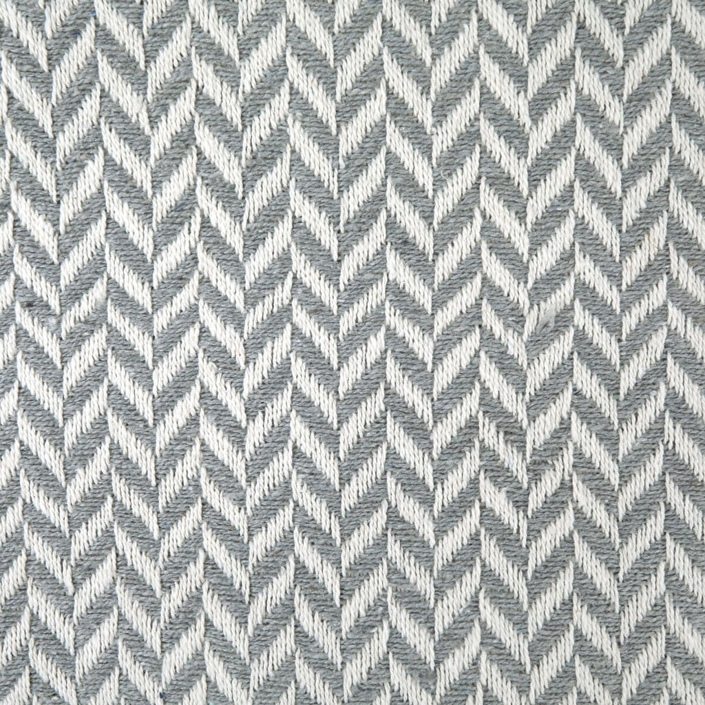 Cherokee Silver Scandi Woven Recycled Cotton Throw