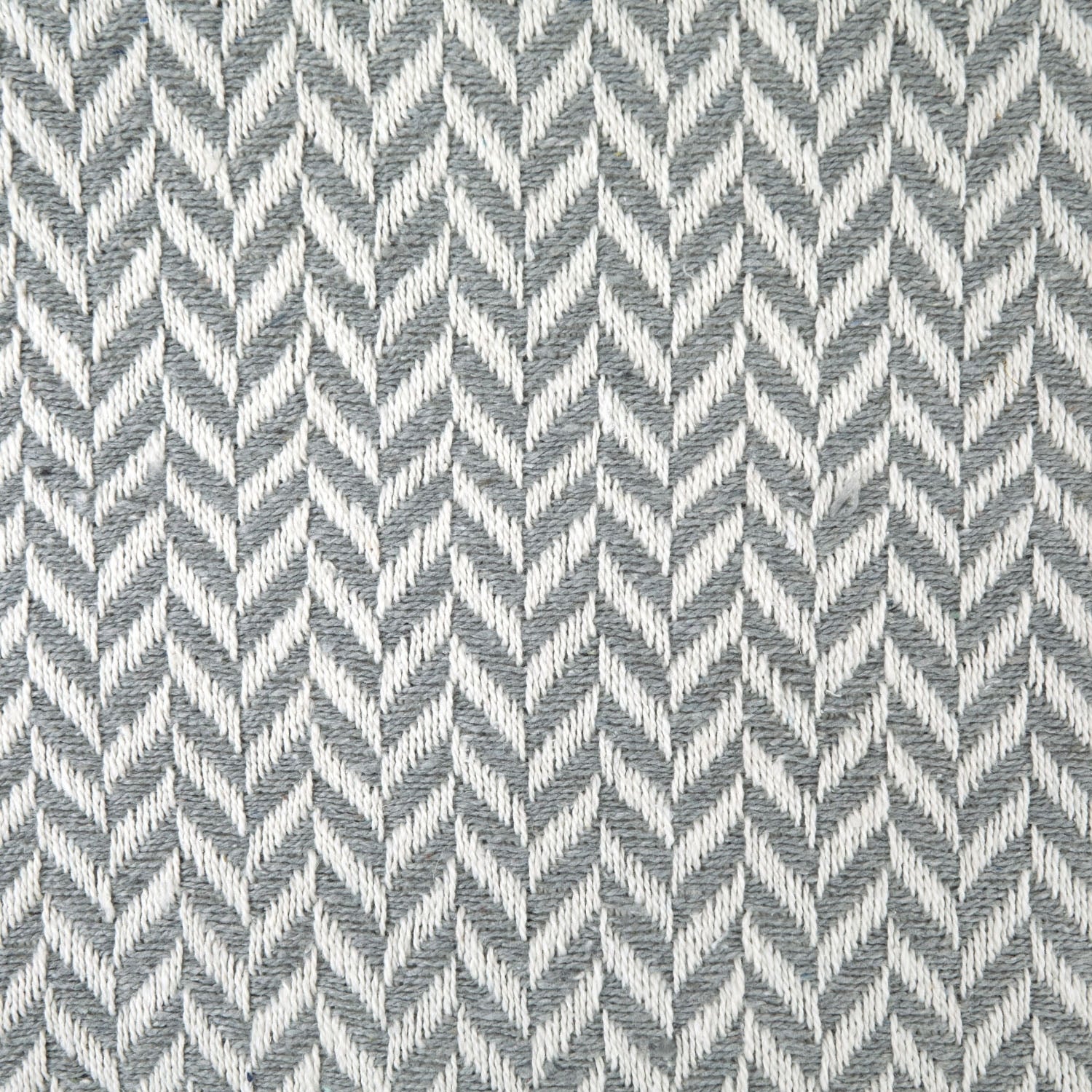 Cherokee Silver Scandi Woven Recycled Cotton Throw