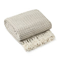 Cherokee Taupe Scandi Woven Recycled Cotton Throw