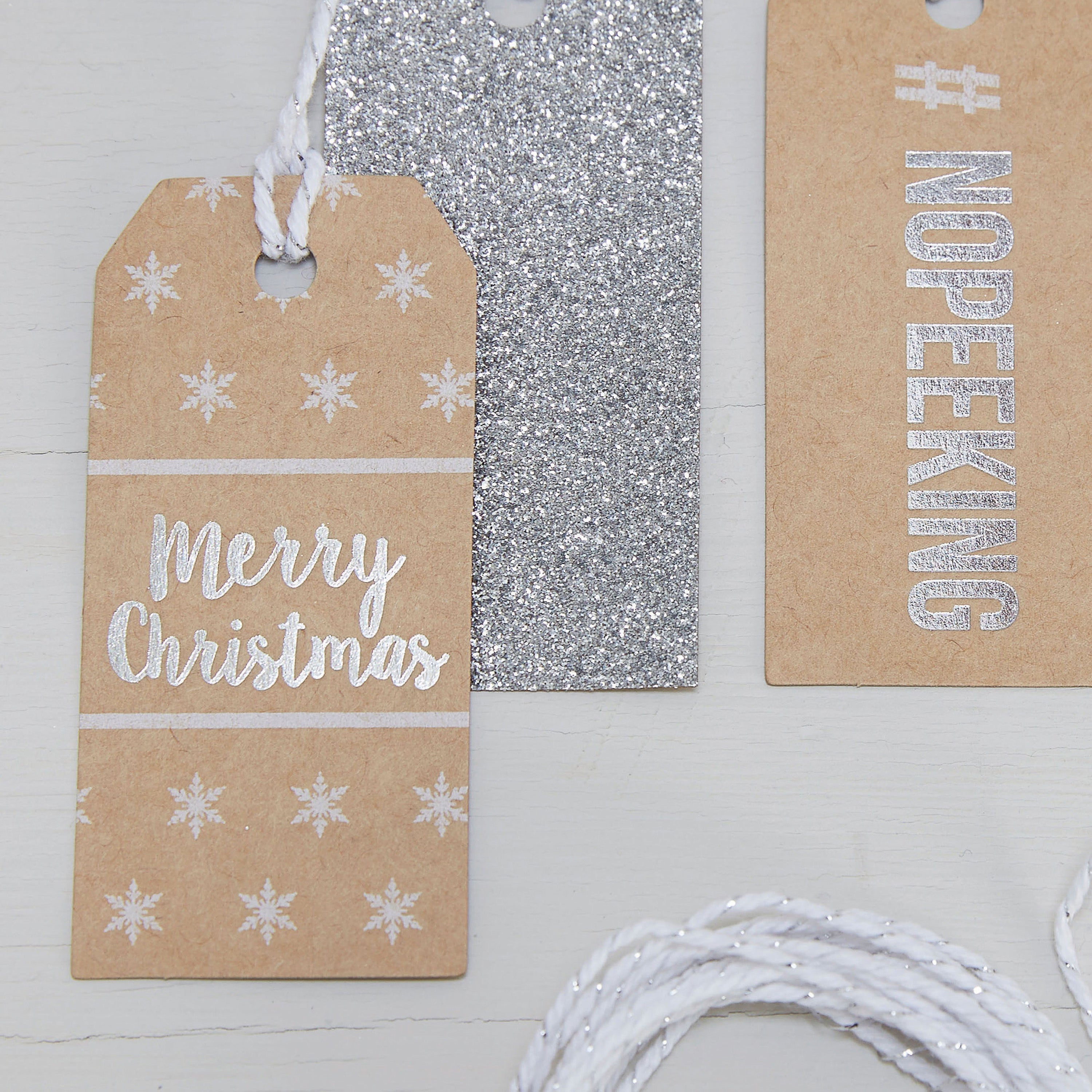 Festive Gift Tags - Christmas Metallics