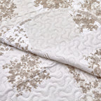 Natural Cotswold Quilted Patchwork Bedspread Set