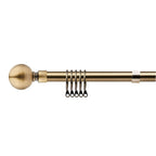 Antique Brass Ball Extendable Heavy Duty Curtain Pole