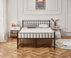 Cromer Modern Black Metal Bed Frame