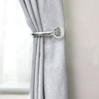 Chrome Crystal Curtain Holdbacks (Pair)