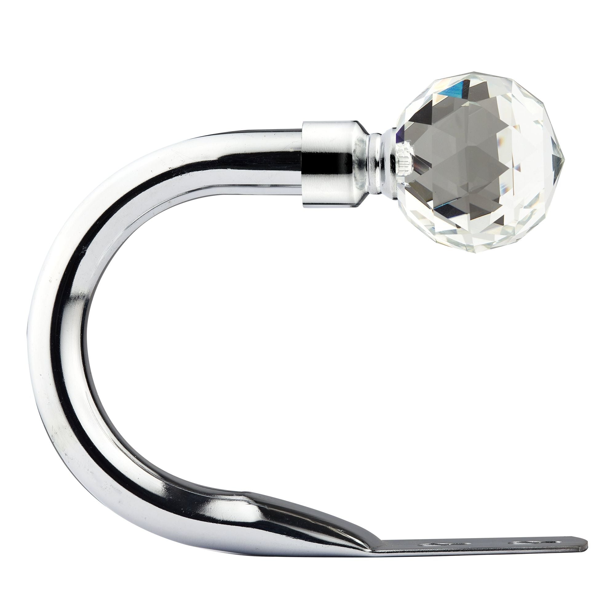 Chrome Crystal Curtain Holdbacks (Pair)