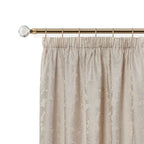 Antique Brass Crystal Extendable Curtain Pole with Rings