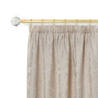 Crystal Matt Gold Extendable Curtain Pole with Rings
