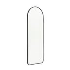 120cm Black Arched Full Length Wall Mirror