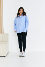 Stripe Oversized Poplin Shirt
