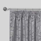 Chrome Cut Glass Extendable Curtain Pole with Rings