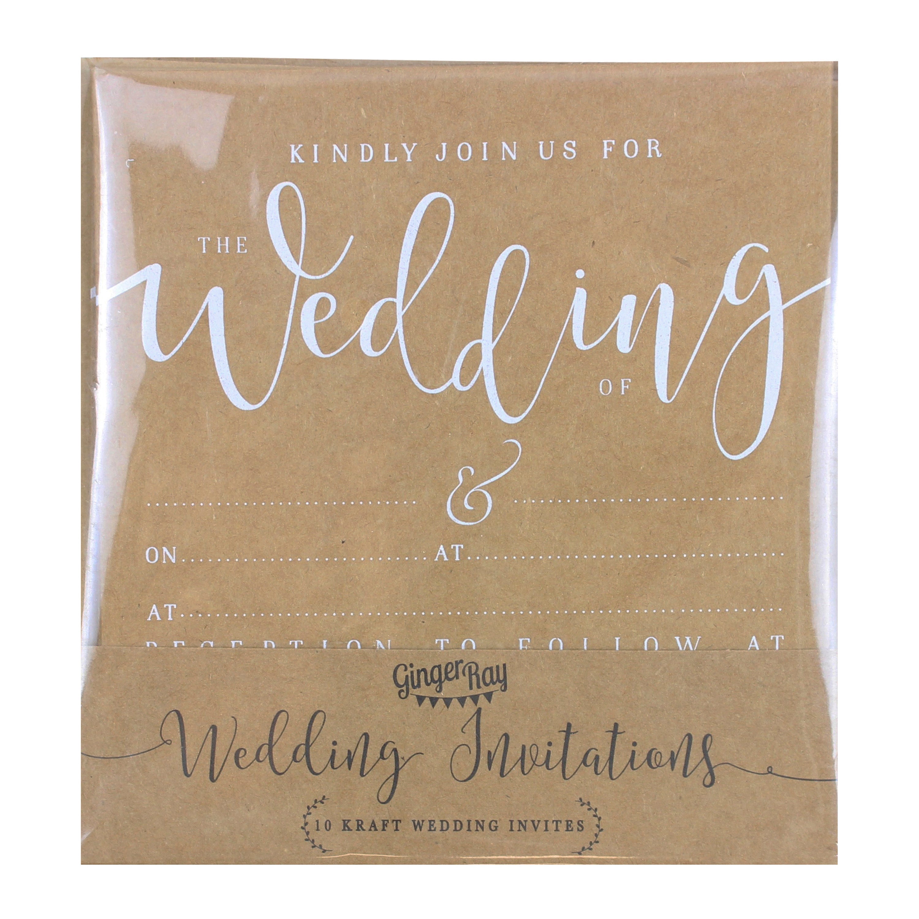 Kraft Wedding Invites - Rustic Country