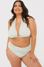 Control Stripe Boomerang Bikini Bottoms