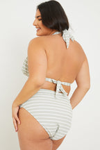 Control Stripe Boomerang Bikini Bottoms