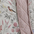 Caraway Pink Floral Quilted Bedspread