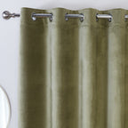 Casa Green Blackout Eyelet Curtains