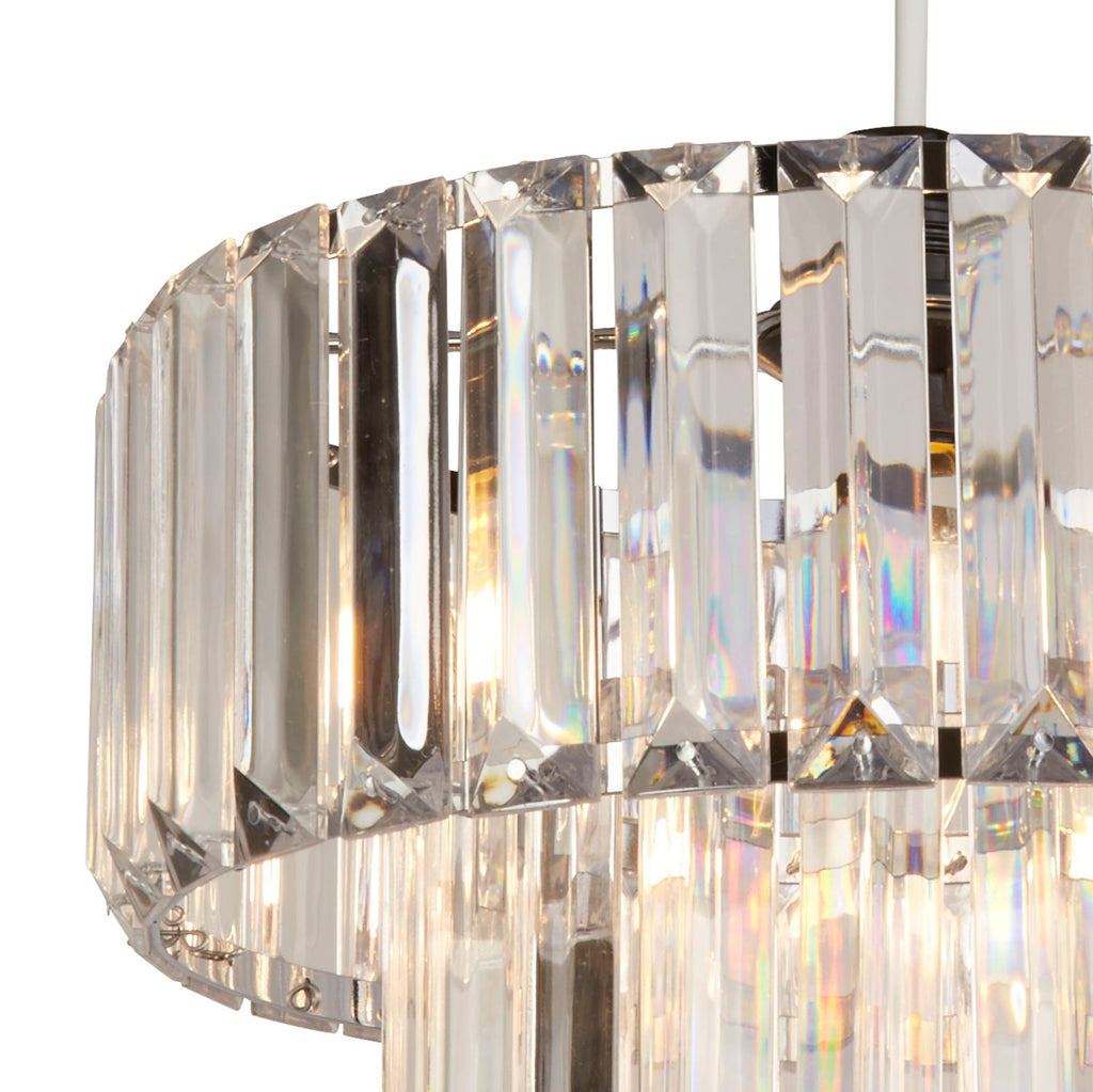 Chrome And Clear Ceiling Light Shade