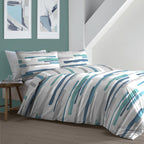 Clifton Teal Abstract Duvet Set