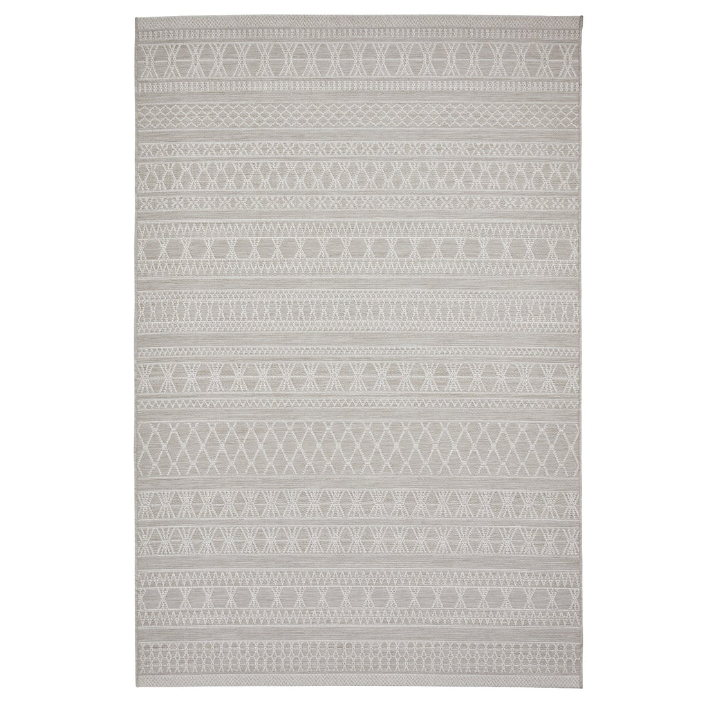 Coast Easy Clean Beige Moroccan Weatherproof Rug