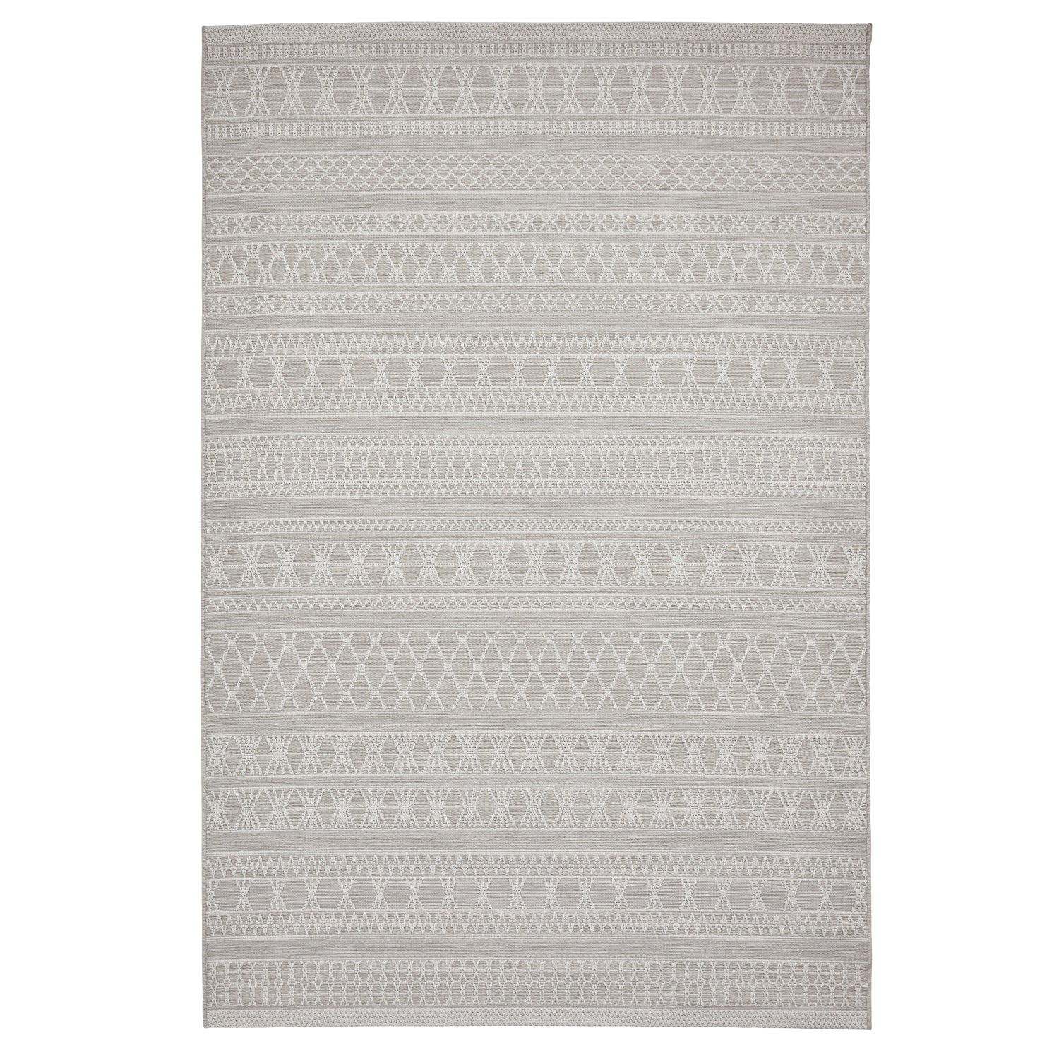 Coast Easy Clean Beige Moroccan Weatherproof Rug