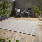 Coast Easy Clean Beige Moroccan Weatherproof Rug