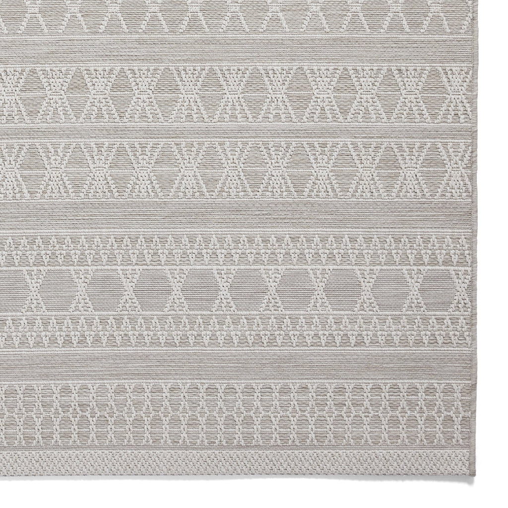 Coast Easy Clean Beige Moroccan Weatherproof Rug