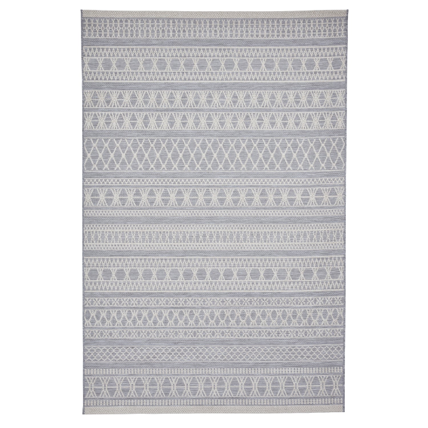 Coast Easy Clean Grey Moroccan Weatherproof Rug
