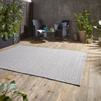 Coast Easy Clean Grey/Cream Weatherproof Rug