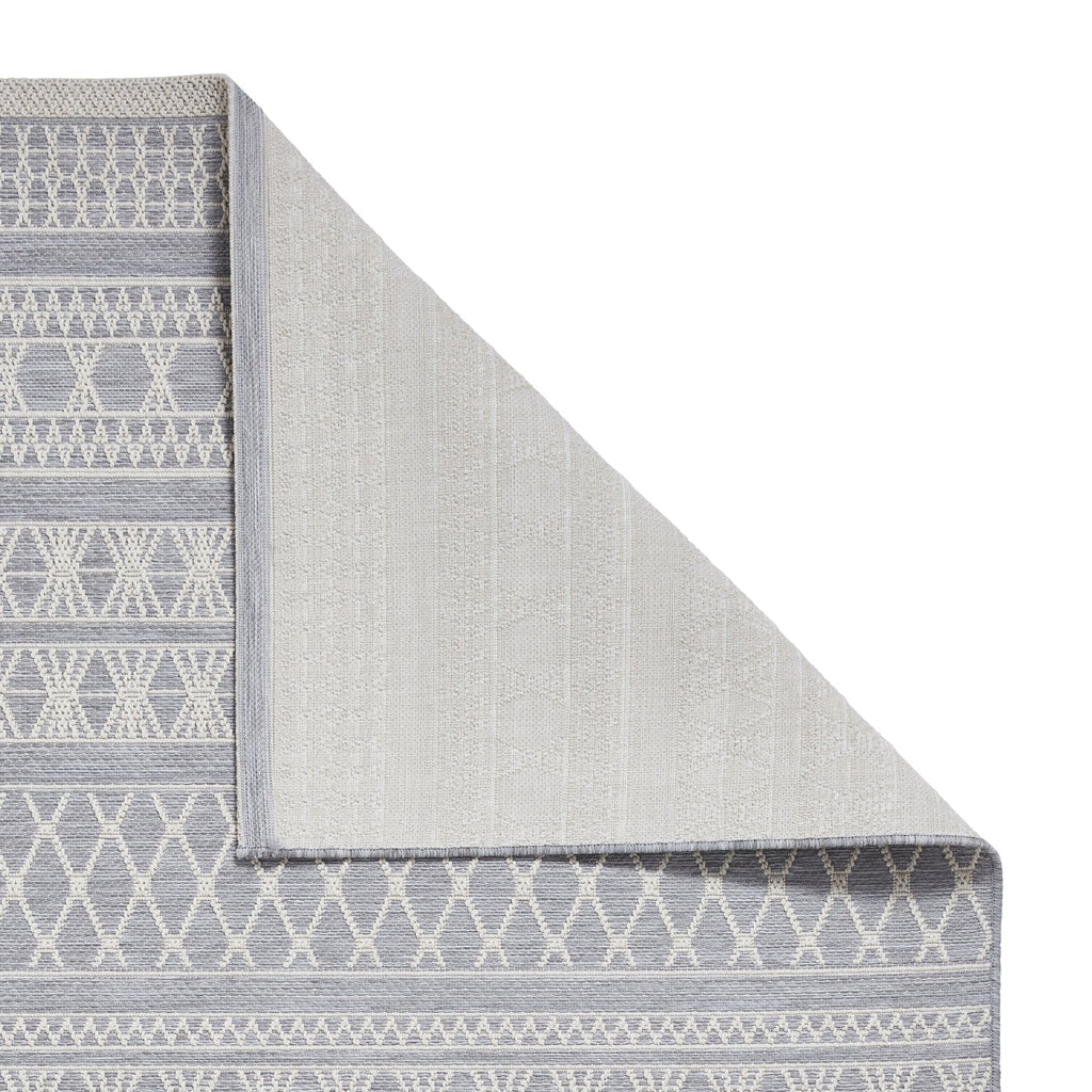 Coast Easy Clean Grey Moroccan Weatherproof Rug