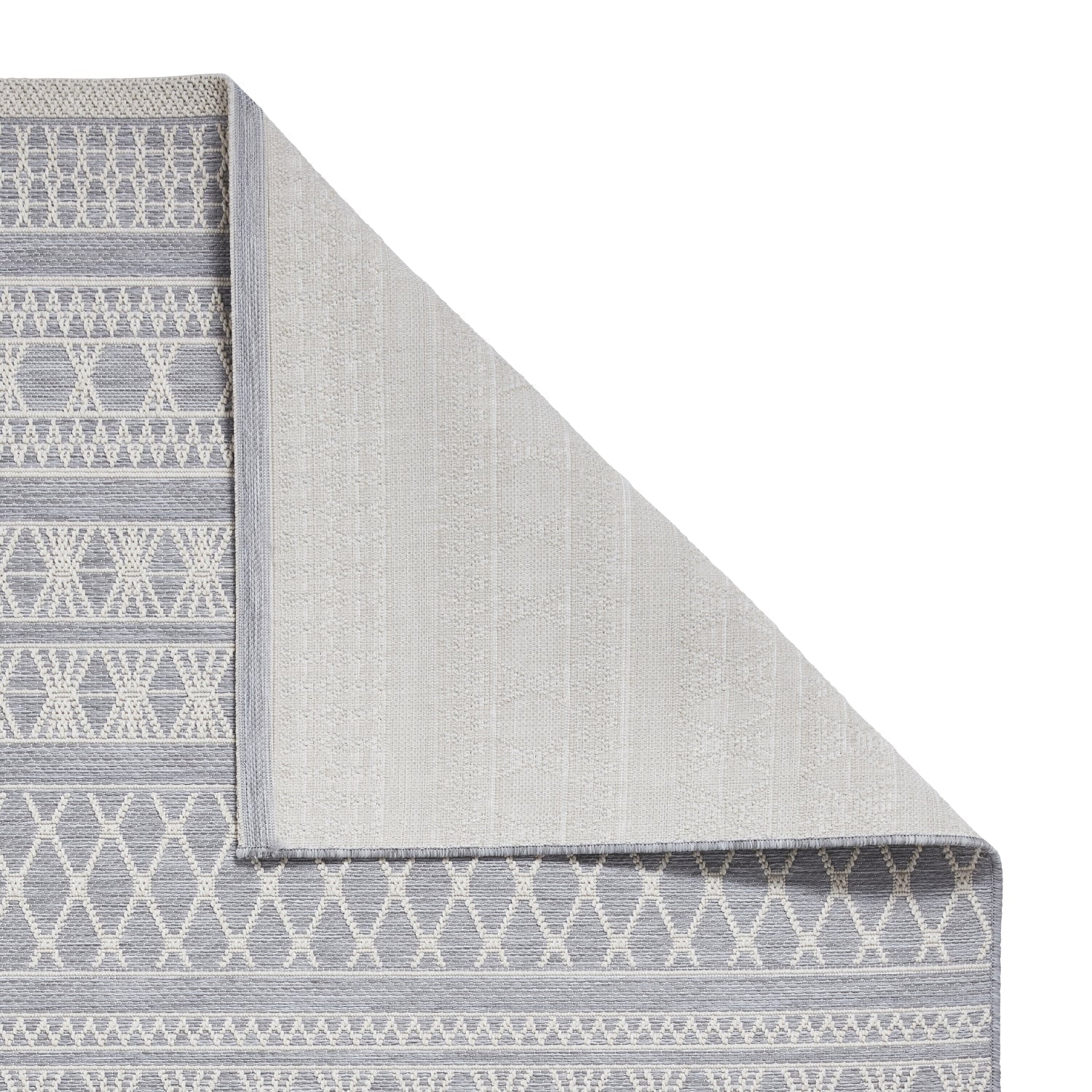 Coast Easy Clean Grey Moroccan Weatherproof Rug