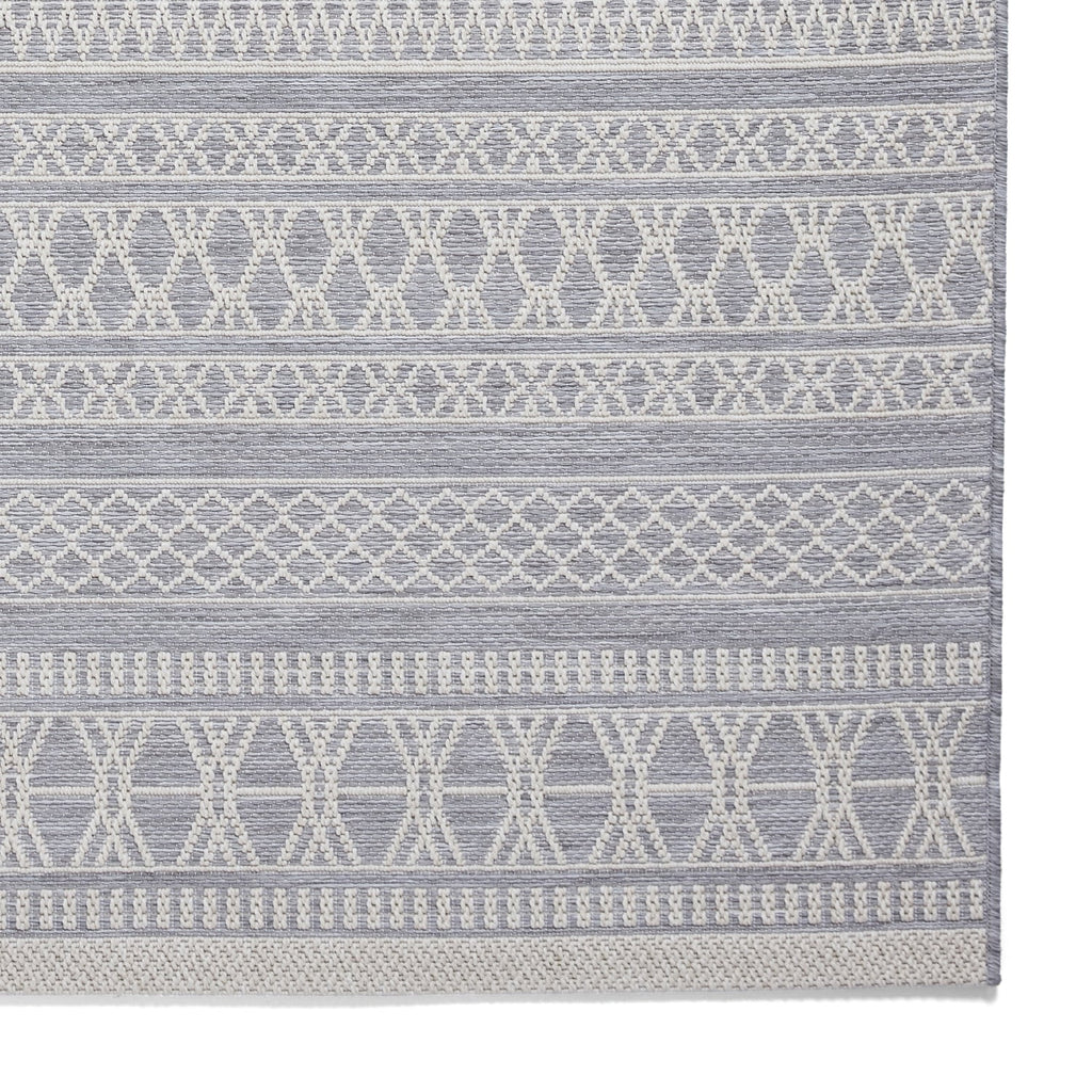 Coast Easy Clean Grey Moroccan Weatherproof Rug